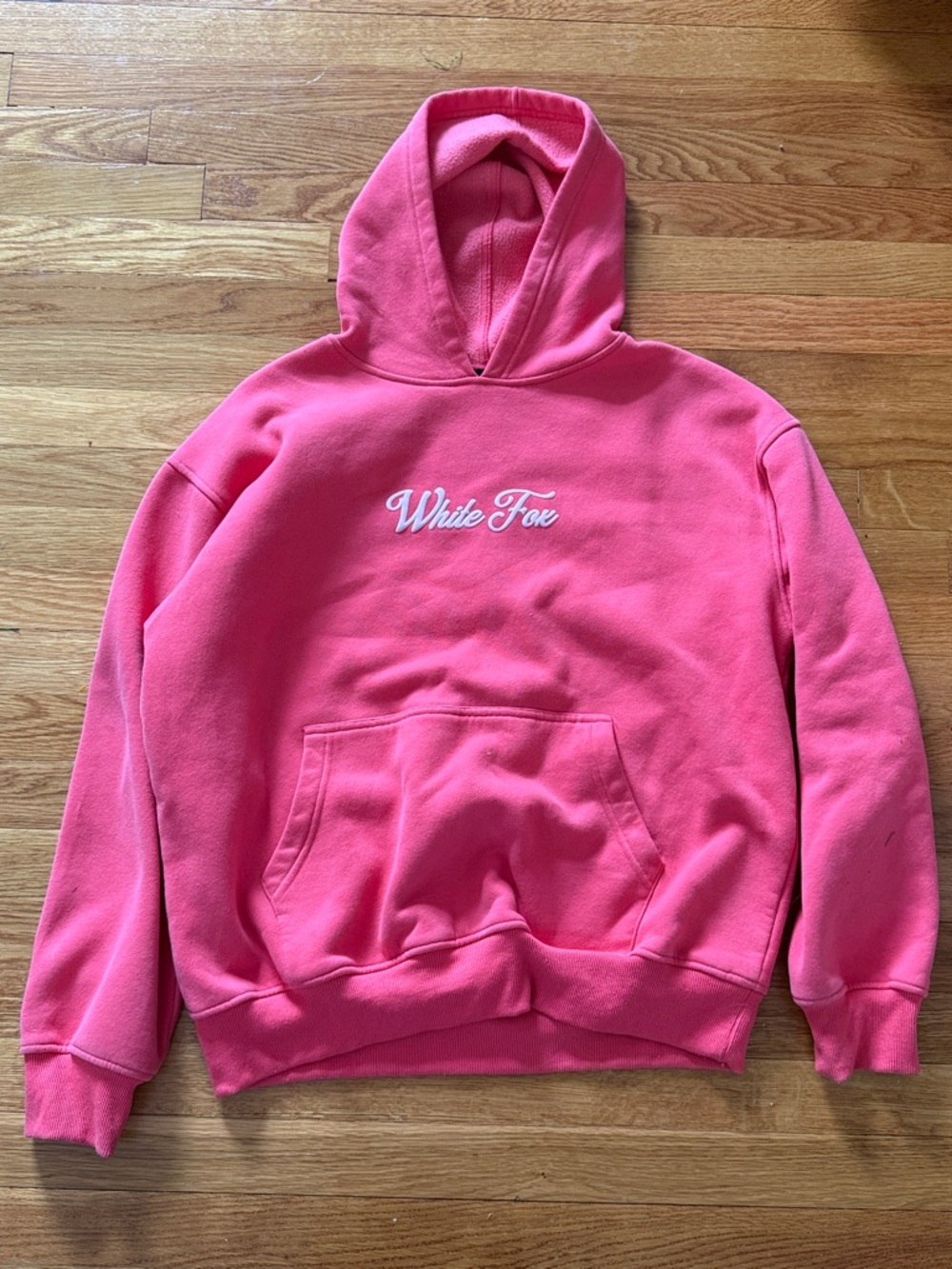 White Fox Boutique Pink Logo Hoodie